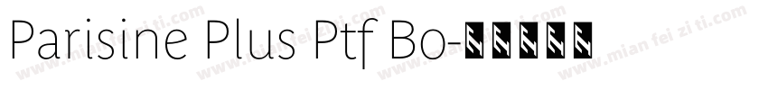 Parisine Plus Ptf Bo字体转换